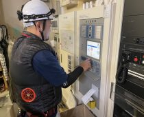 防火シャッター　工事