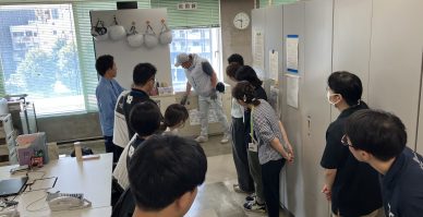 救助袋　訓練