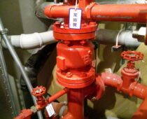 スプリンクラーポンプ逆止弁交換